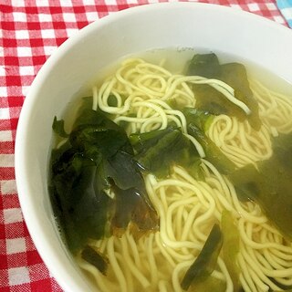 シンプル！ワカメラーメン♡